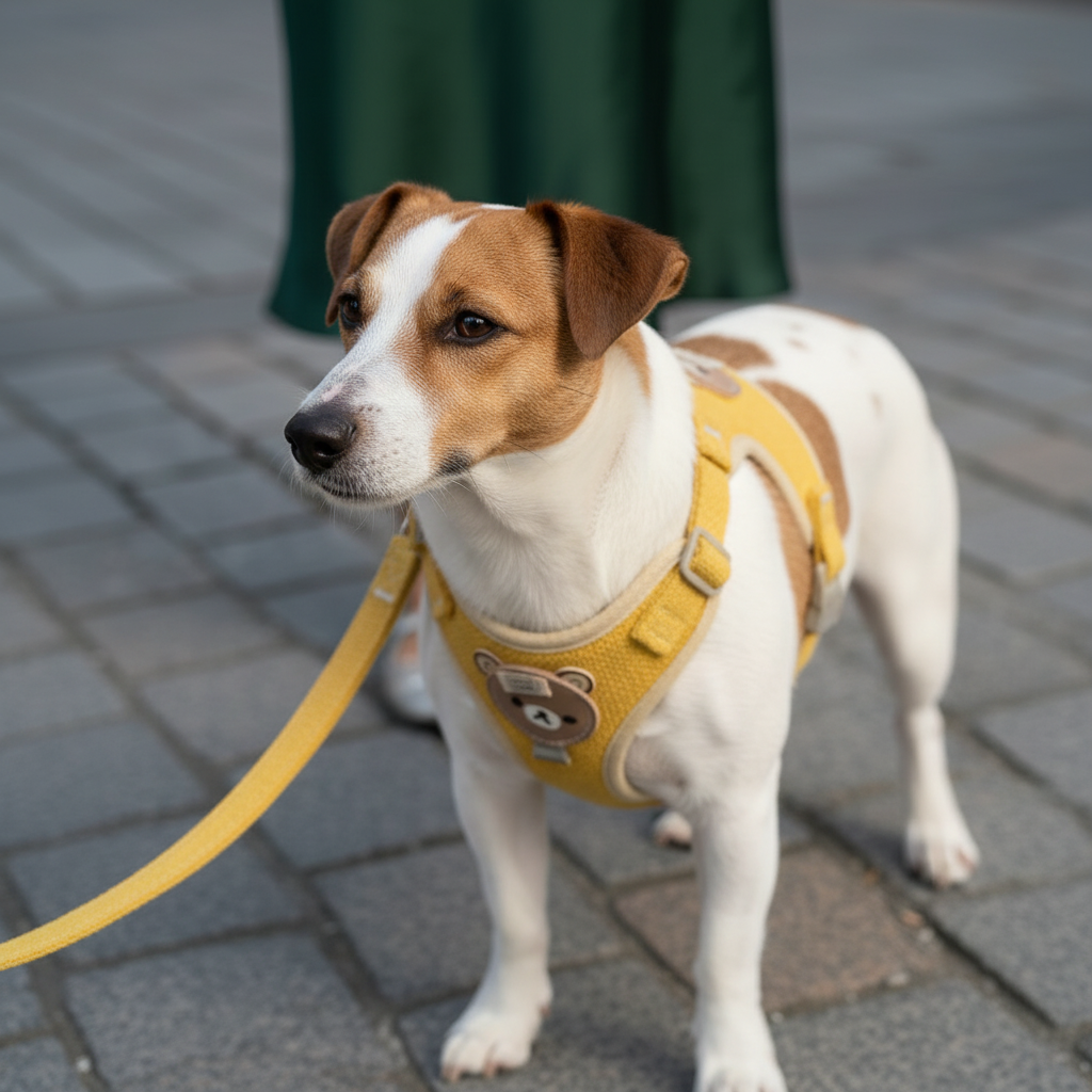Adjustable Nylon Dog Harness and Leash Set